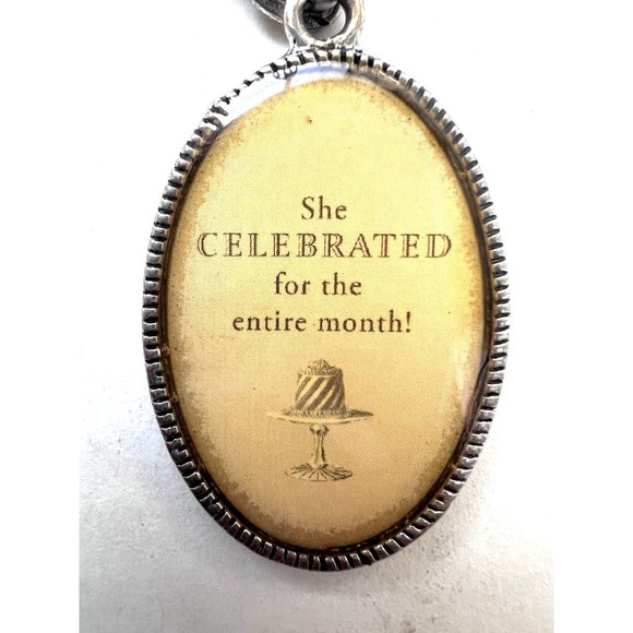 Cute Birthday Girl Theme Pendant with Chain Necklace - Picture 2 of 3